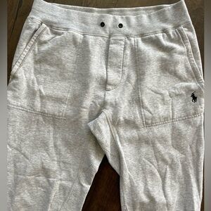 POLO RALPH LAUREN Classic Grey Jogger Sweatpants Performance Preppy Size Medium